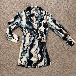 Abstract Patterned Women's Dress